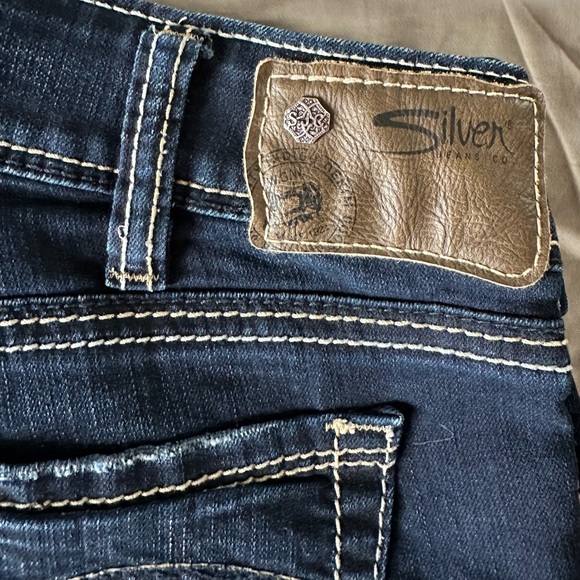 Silver Flare Jeans Suku Super Stretch Size 30 - Picture 4 of 7